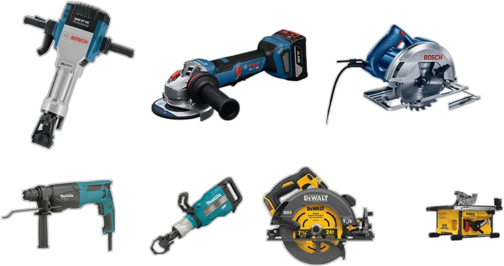 Ferramentas Bosch, Makita e DeWalt